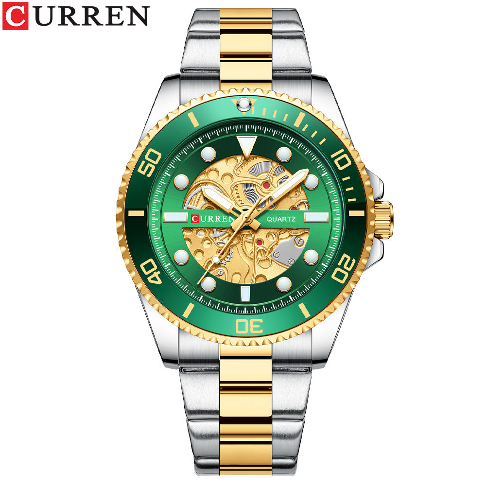 Business Quartz Mens Watch Waterproof Steel Band