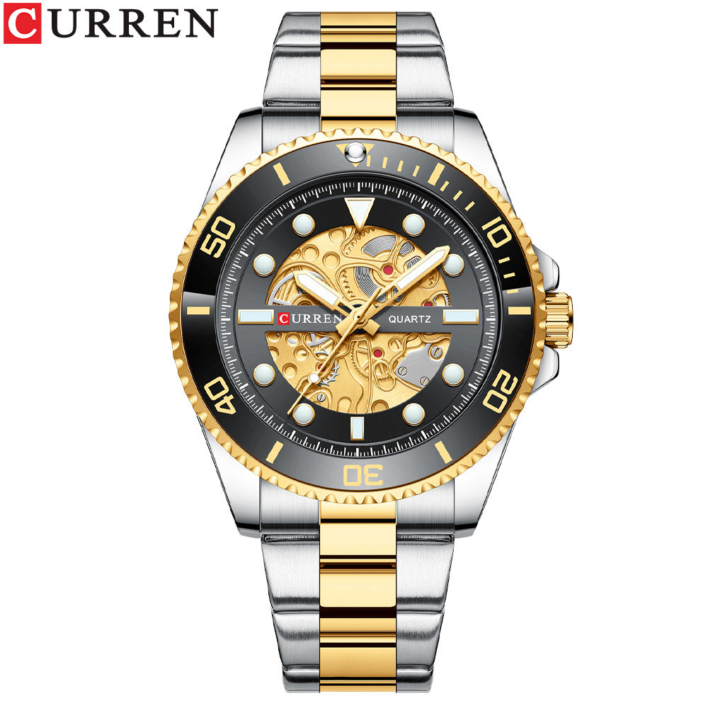 Business Quartz Mens Watch Waterproof Steel Band