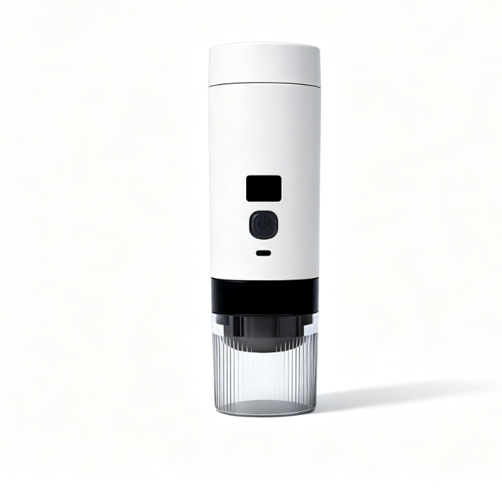 Portable capsule coffee machine