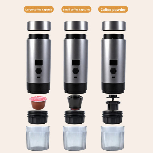 Portable capsule coffee machine